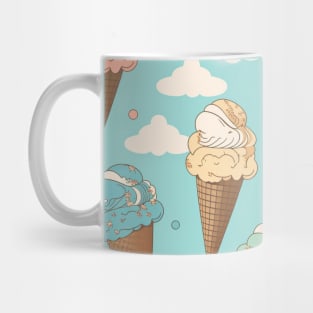 Ice Cream Pattern Illustration Design Birthday Gift ideas for Ice Cream Lovers Mug